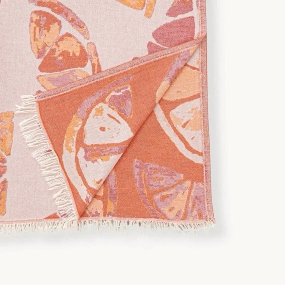 Orange Slice Sarong Towel Wrap All In One Travelers Organic Cotton NEW! 40 x 70 - Picture 4 of 4